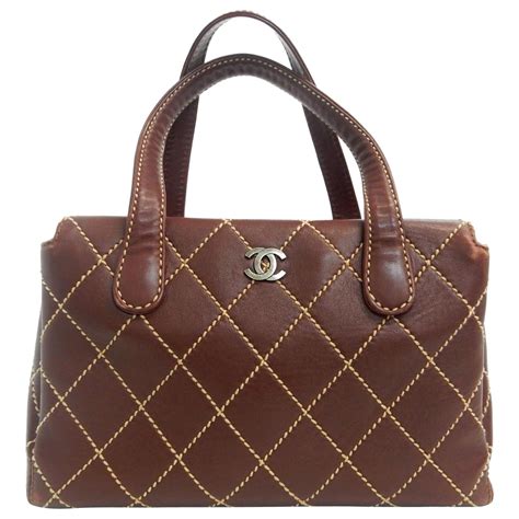 sac chanel vintage marron|sac chanel vintage.